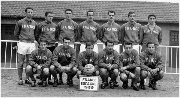 Maillot de foot de France des joueurs de 1950.