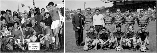 Maillot de foot de France des joueurs de 1950.