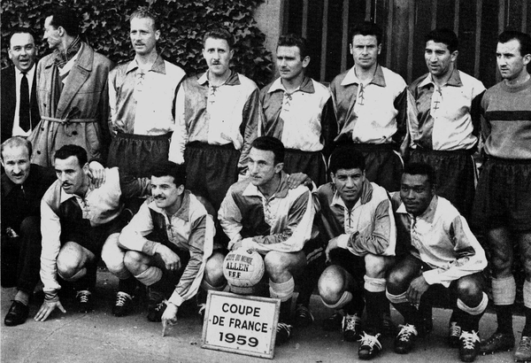 fanion football LE HAVRE HAC SOCHAUX coupe de France 1959