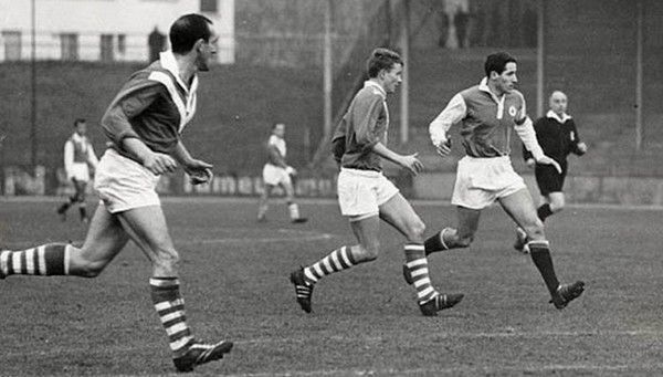 Photo Tirage Original 1964 – Finale Coupe France Stade Français-Reims – Kopa, Baconnier – 13x18cm