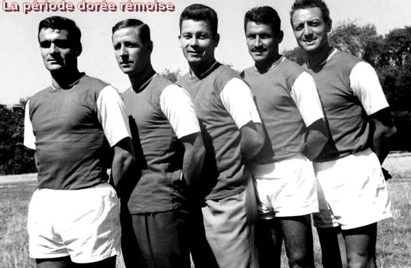 Rare Football Fanion Anciens Du Stade De Reims Kopa Piantoni Colonna