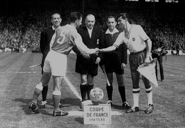 Football vintage années 1950/1970 1958 coupe de France